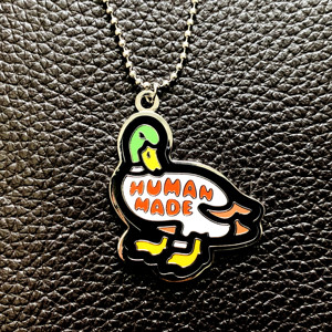 现货包邮human made duck necklace日本潮牌高品质鸭子项链钛钢链