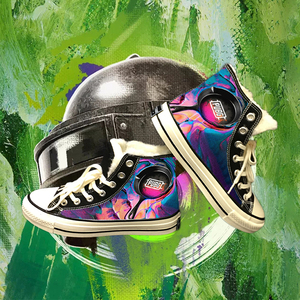 吃鸡同款鞋子男女学生运动鞋跑步高帮鞋加棉加绒帆布鞋绝地求生鞋