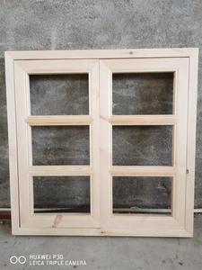 民宿怀旧老式樟子松实木格子门窗定制折叠推拉上翻玻璃平开窗户