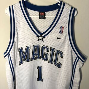 代购 特雷西麦格雷迪 nike 奥兰多魔术队白色1号篮球服球迷版球衣