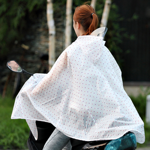 成人时尚韩国日本风电动车雨衣雨披女款学生骑车大码背包骑行单人
