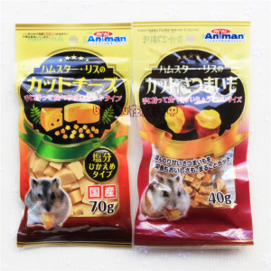 【78包邮】日本minianiman芝士奶酪粒70g/零食粒蚊子仓鼠小宠红薯啪松鼠游戏图片