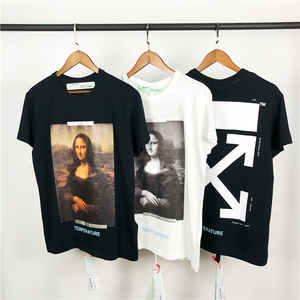 off-white c/o virgil abloh ow 18ss 蒙娜丽莎油画箭头短袖tee