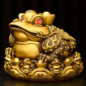 金蟾蜍招财摆件大