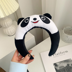 熊猫发箍女洗脸专用头箍发卡2022年新款网红发夹头饰发饰小苏gg韩饰