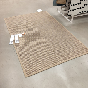 宜家家居代购 海勒特 家用客厅地毯平织地毯装饰用大地毯剑麻编织