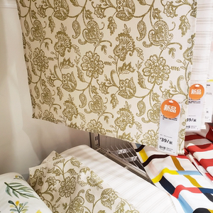 宜家纯棉布料ikea尤尼玛诺窗帘布桌布背景布装饰阳台飘窗手工布