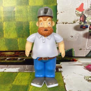 兼容乐高植物大战僵尸玩具可弹射帽子手臂可动13厘米疯狂的戴夫