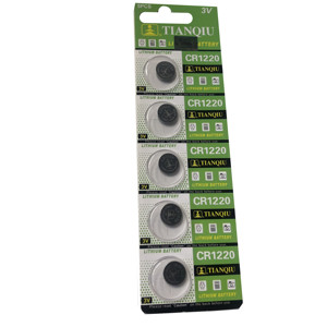 5粒装  硬盘监控电池3VCR cr1220纽扣电子适用于海康录像机主板电