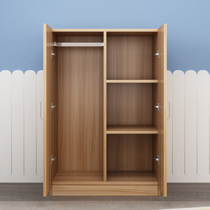经济型卧室成人组装小衣柜实木质板式环保成人儿童衣橱宿舍收纳柜