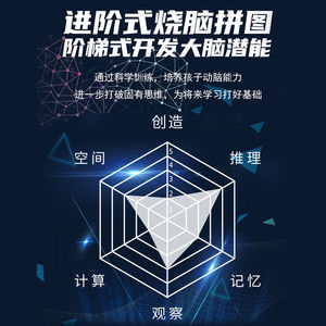 最强大脑玲珑拼图燃烧吧大脑同款碎片透明道具烧脑益智玩具官方店