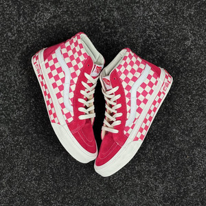 000人付款淘宝成长 vans sk8安纳海姆黑白棋盘格 蓝色 粉色 经典男女