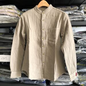 专柜正品 达衣岩男装 river tooth 河牙刺绣绣花衬衫 休闲男衬衣