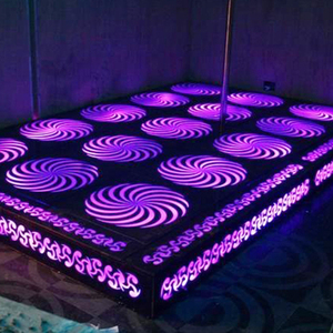 蹦床新款定制舞台钢化玻璃地颤ktv酒吧夜场深渊弹簧蹦迪歌厅舞池
