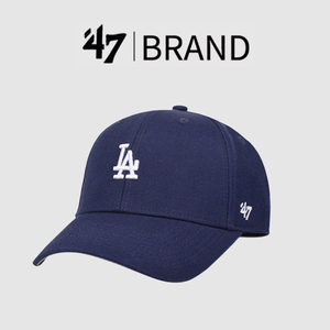美国代购正品47brand棒球帽子女la鸭舌帽ny男韩版显脸小硬顶小标