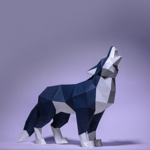 502人付款淘宝变色龙 动物纸模摆件立体折纸3d模型装饰diy手工制作