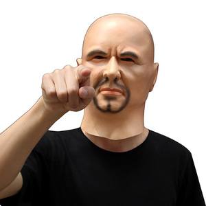 大佬人恶人物道具创意影视 乳胶套头坏人黑社会面具头套