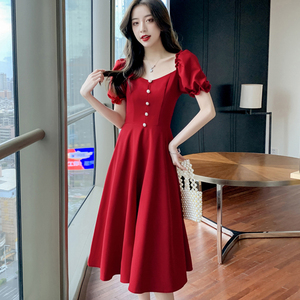 连衣裙梦佳纤依旗舰店阿里巴巴为您推荐红纱裙结婚新娘产品的详细