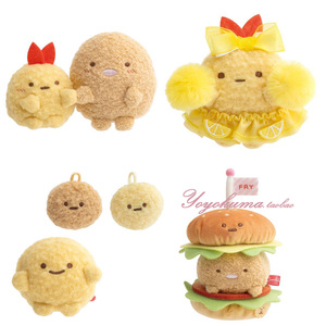 角落生物 sumikko正版日本4月 汉堡 炸虾 柠檬 啦啦队 炸物 沙包