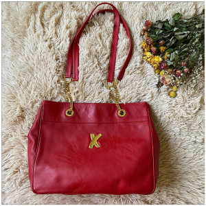 现货日本中古小众品牌picasso毕加索休闲牛皮横款方形托特单肩包