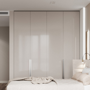 成都整体到顶卧室衣柜轻奢衣帽间定制工厂定做现代简约平开门衣橱