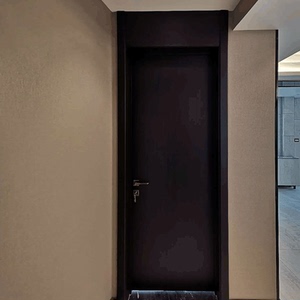 居然之家兄弟门语铁刀木高档实木复合门 室内木门 简约