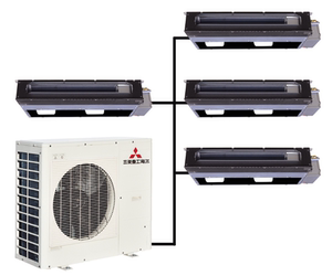 三菱重工海尔中央空调一拖四
