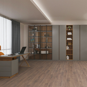 意风整体书柜定做现代简约书柜储物柜定制全屋开放式书房书架定做