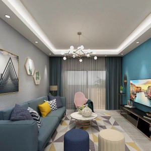 蒙太奇硅藻泥墙面漆室内彩色电视背景墙环保装饰涂料居然之家