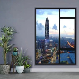 奥斯盾门窗 75#窄框观景系统窗 断桥铝隔音密封保暖 平开上悬窗