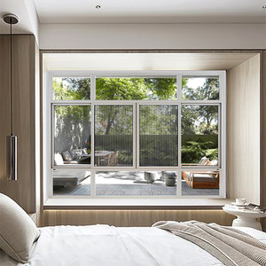 富轩门窗极简艺术隐框断桥隔音玻璃推拉窗 定制封阳台窗隔热窗户