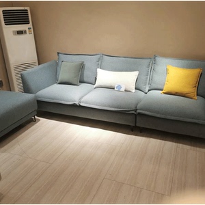 星港布艺沙发0823(1 3 踏)浅灰色 莫兰迪色系