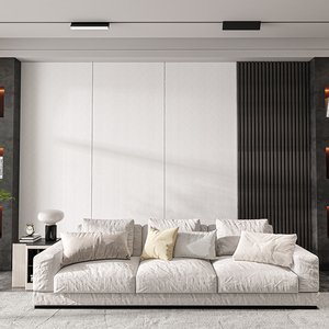 【老汪来了】奥普6㎡现代简约客厅背景墙