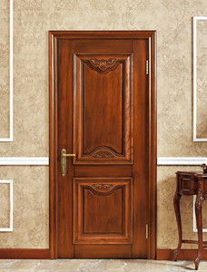 王朝木门 红胡桃原木 新中式风格 sm-101