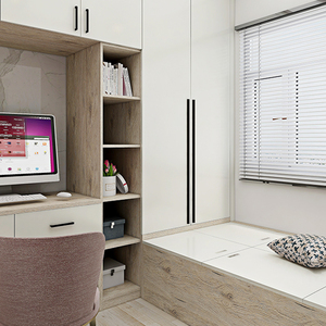 伊恋拉米橡木全屋衣柜简约现代开门衣柜定制卧室衣帽间整体定制