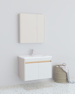 【门店同款】jomoo九牧 简约实木悬挂式浴室柜a2262