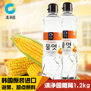 包邮韩国清净园玉米糖浆1.2kg 白饴糖水饴水麦芽糖牛轧糖糖稀