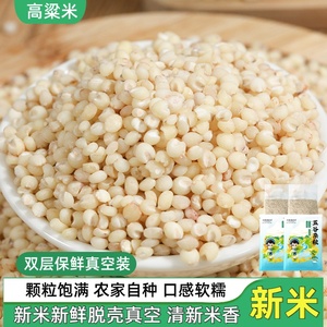 白高粱米5斤新米黏五谷杂粮东北农家自产新鲜现磨去皮糙糯米饭粥