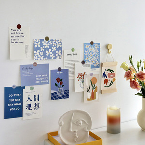 墙贴墙面装饰卡片卧室房间布置ins风海报明信片书桌背景墙画15张