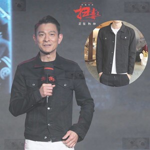 刘德华同款时髦牛仔外套韩版潮流牛仔褂子时尚百搭棒球服夹克男装