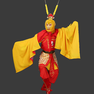 戏曲齐天大圣美猴王战袍孙悟空衣服装斗战胜佛铠甲影视表演出服装