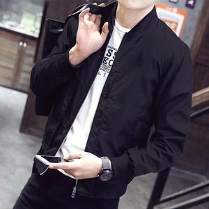 2024薄款新款男士外套韩版修身立领夹克男装休闲春装青年外衣.