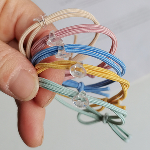 DIY头绳皮筋手绳材料发绳手链配件可以沾饰品扎头发原创两股成人