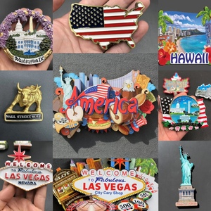美国冰箱贴旅游纪念品自由女神像纽约洛杉矶旧金山夏威夷波斯顿