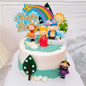 西游记生日蛋糕装饰悟空猪八戒师徒四人男孩烘焙装饰装扮