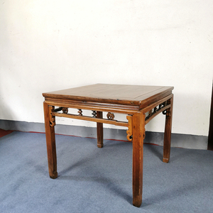 清代榉木八仙桌方桌茶桌明清古典老家具老物件古董收藏复古陈设