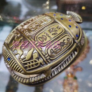 埃及开罗旅游纪念品乌龟摆件手偶金属守护神圣合金雕刻象形文字