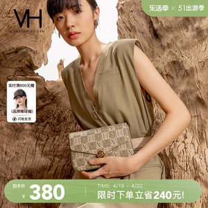 VH女包山茶花系列信封包精致高级感包包老花链条单肩包小包斜挎包