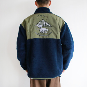 北极熊刺绣外套