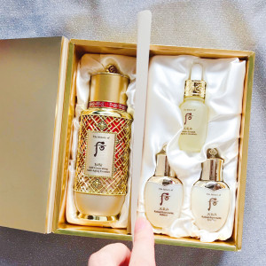 韩国whoo后秘贴自生精华密贴三合一保湿紧致增量版90ml套装套盒70